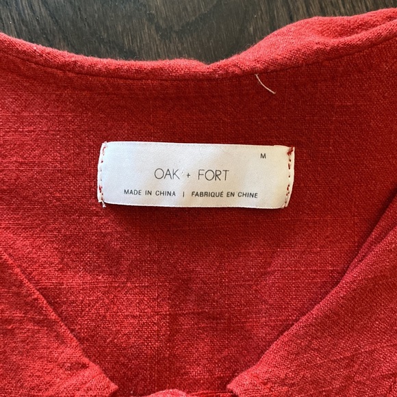 Oak and Fort button down crop top size M - Picture 2 of 6